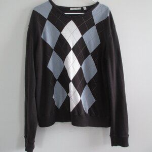 Eighty Eight Brown Argyle Sweater